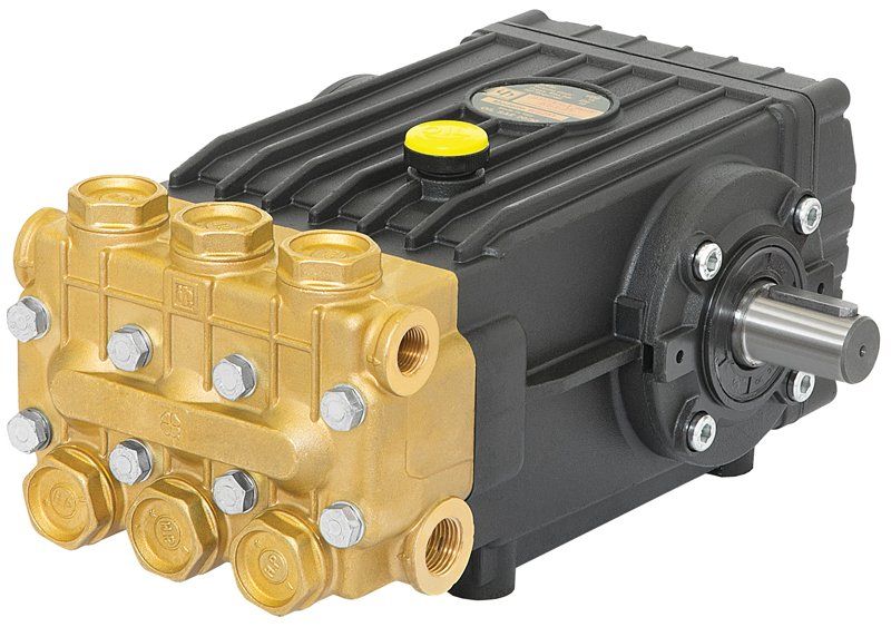 Series 47 WS251Interpump plunger pump. This pump produces 250 bar at 15 lpm. Size 045 jet is compatible 