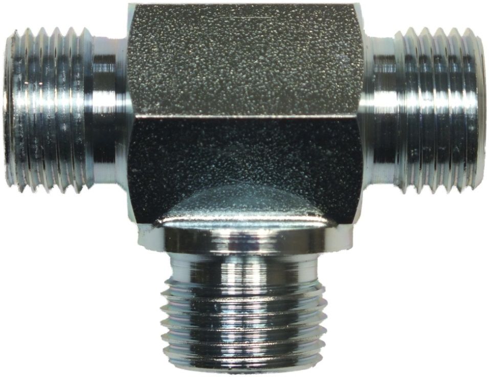 HOSE ADAPTOR ZINC PLATED STEEL MALE TEE BSP-3/8" X 3/8"