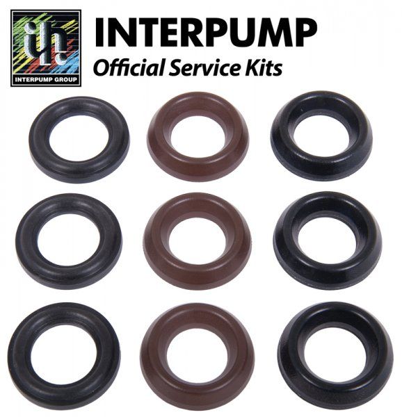 Interpump Kit 69 – 20mm water sleeve kit for 3 pistons, includes 3 high-pressure seals, 3 low-pressure seals, and 3 plastic retainers. Fits multiple Interpump models including WS, TS, and T series pumps.